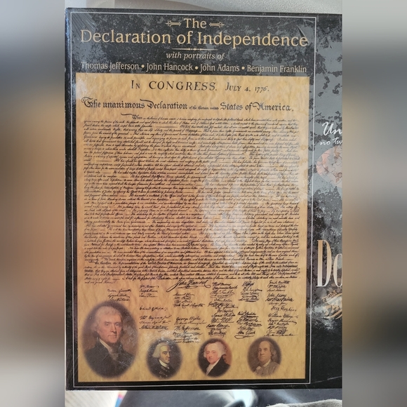 American Documents The Declaration of Independence Jigsaw Puzzle, 750-Piece - Picture 8 of 9